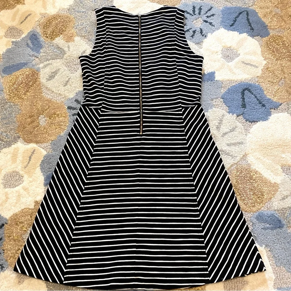 J. Crew Fit & Flare Striped Sheath Dress